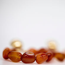 Load image into Gallery viewer, Carnelian Hoop Earrings
